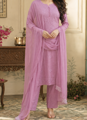 Chikankari 3-Piece Suit