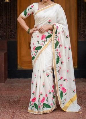 Sumangala small lotus set-saree